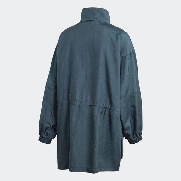 Adidas Originals Three Stripes Long Windbreaker Jacket - Picture 7 of 11